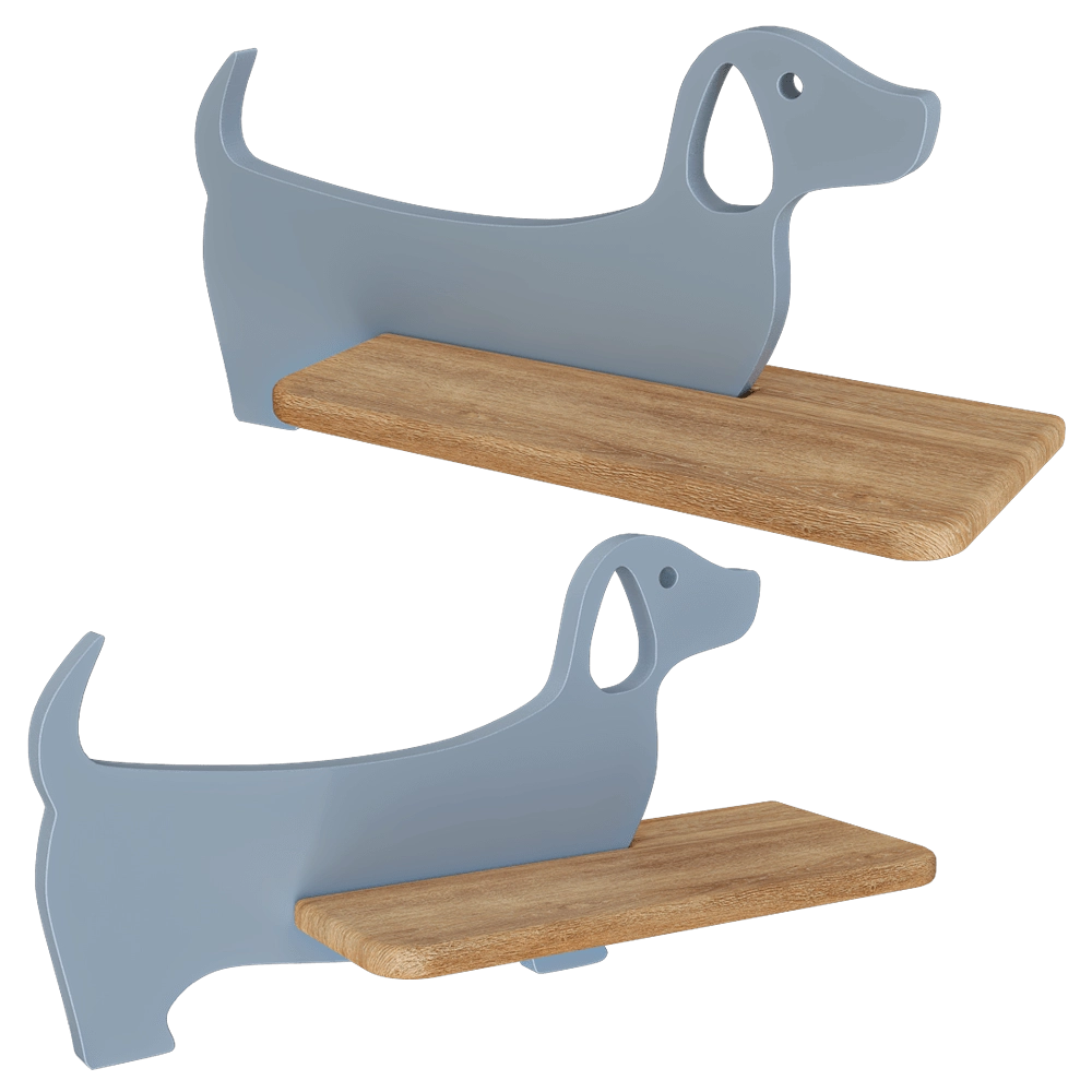 Candellux Lighting – Wall lamp shelf Blue Dog 21-02976 3D Model