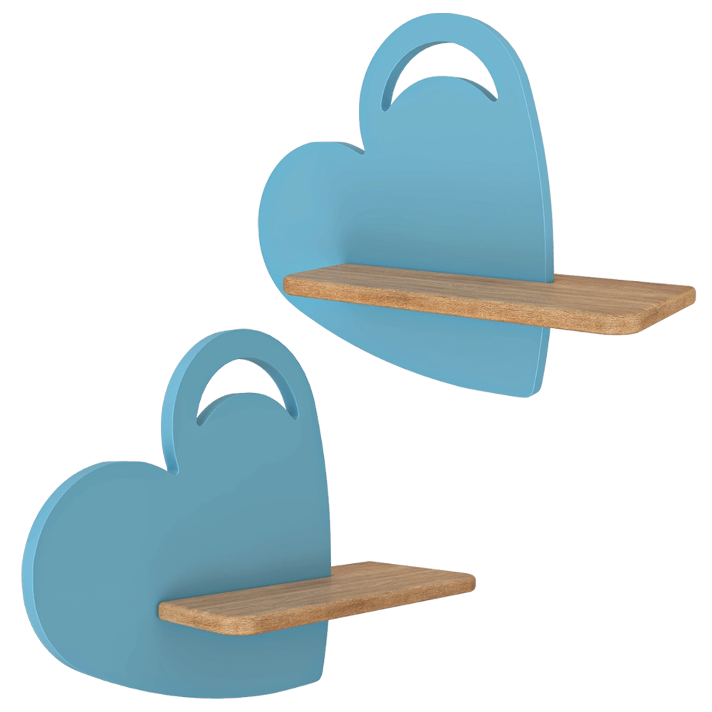 Candellux Lighting – Wall lamp shelf blue Heart 3D Model Candellux Lighting – Wall lamp shelf blue Heart 3D Model