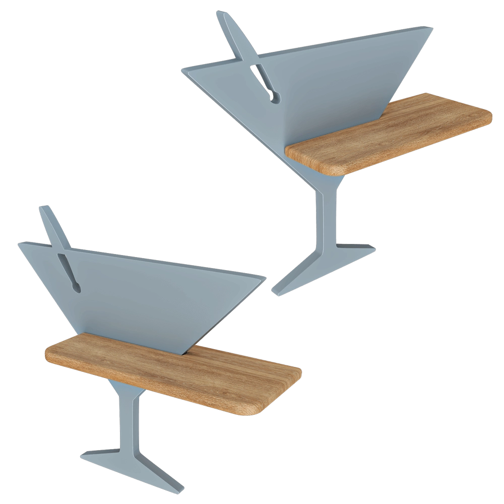 Candellux Lighting – Wall lamp shelf Blue Piccolo 21-03560 3D Model Candellux Lighting – Wall lamp shelf Blue Piccolo 21-03560 3D Model