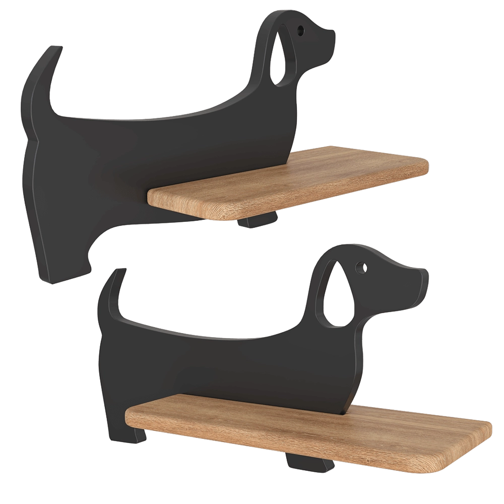 Candellux Lighting – Wall lamp shelf Children’s black Dog 3D Model Candellux Lighting – Wall lamp shelf Children’s black Dog 3D Model