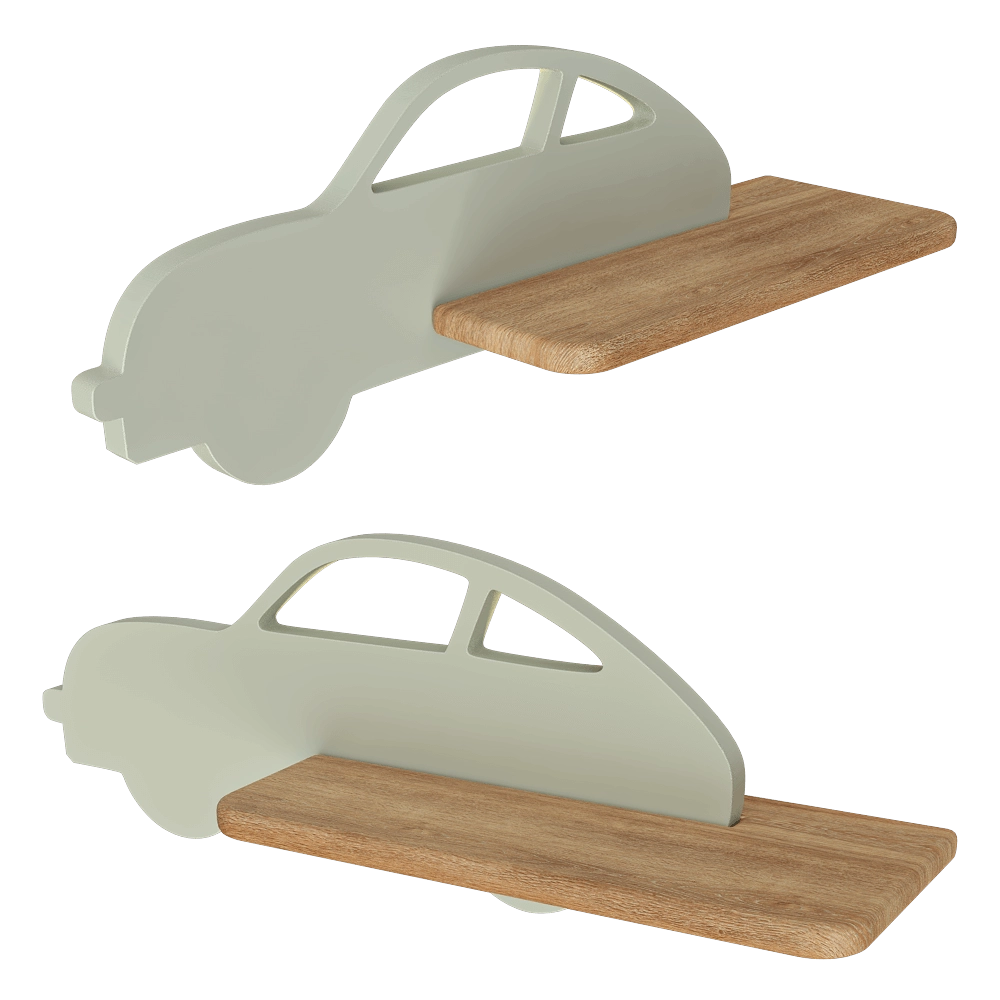 Candellux Lighting – Wall lamp shelf Children’s Car mint 3D Model Candellux Lighting – Wall lamp shelf Children’s Car mint 3D Model