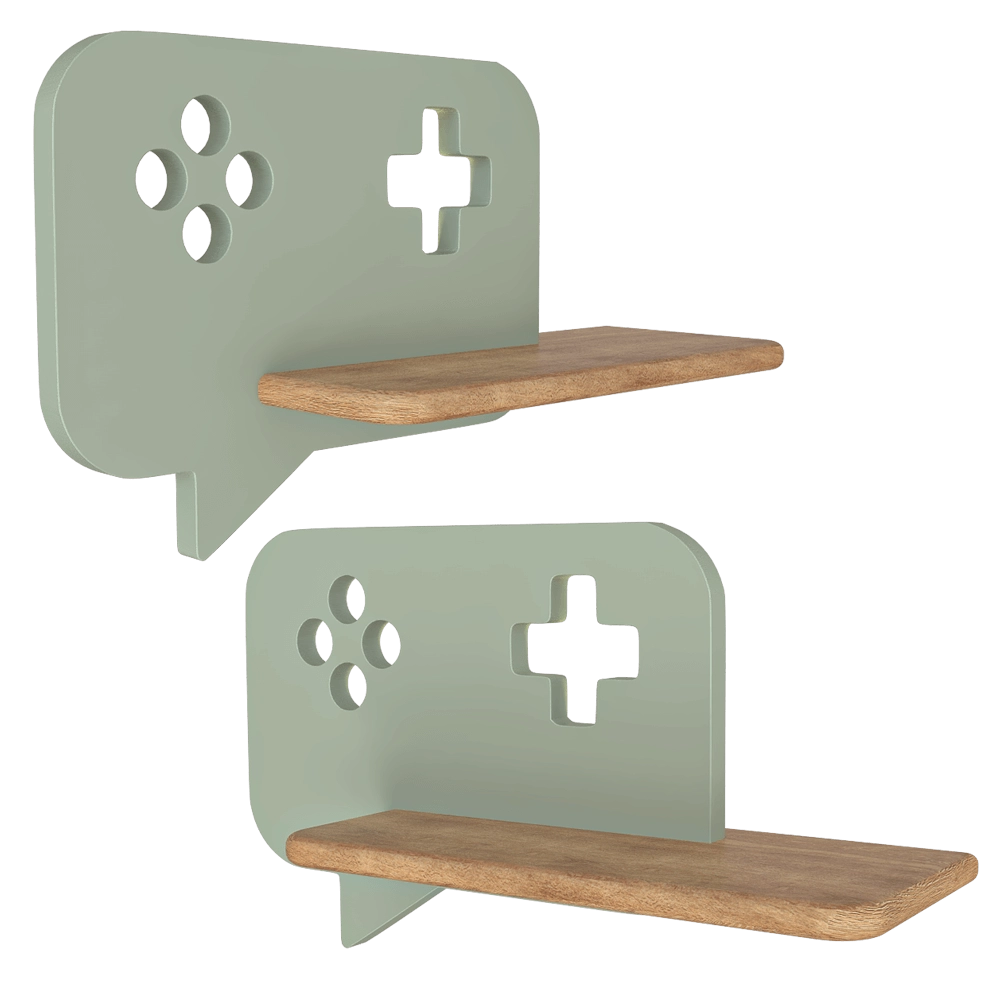 Candellux Lighting – Wall lamp shelf Children’s mint with Console 3D Model Candellux Lighting – Wall lamp shelf Children’s mint with Console 3D Model
