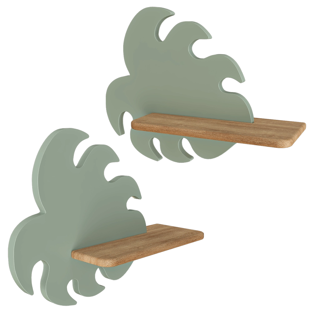 Candellux Lighting – Wall lamp shelf  Green Monster Leaf 21-00941 3D Model