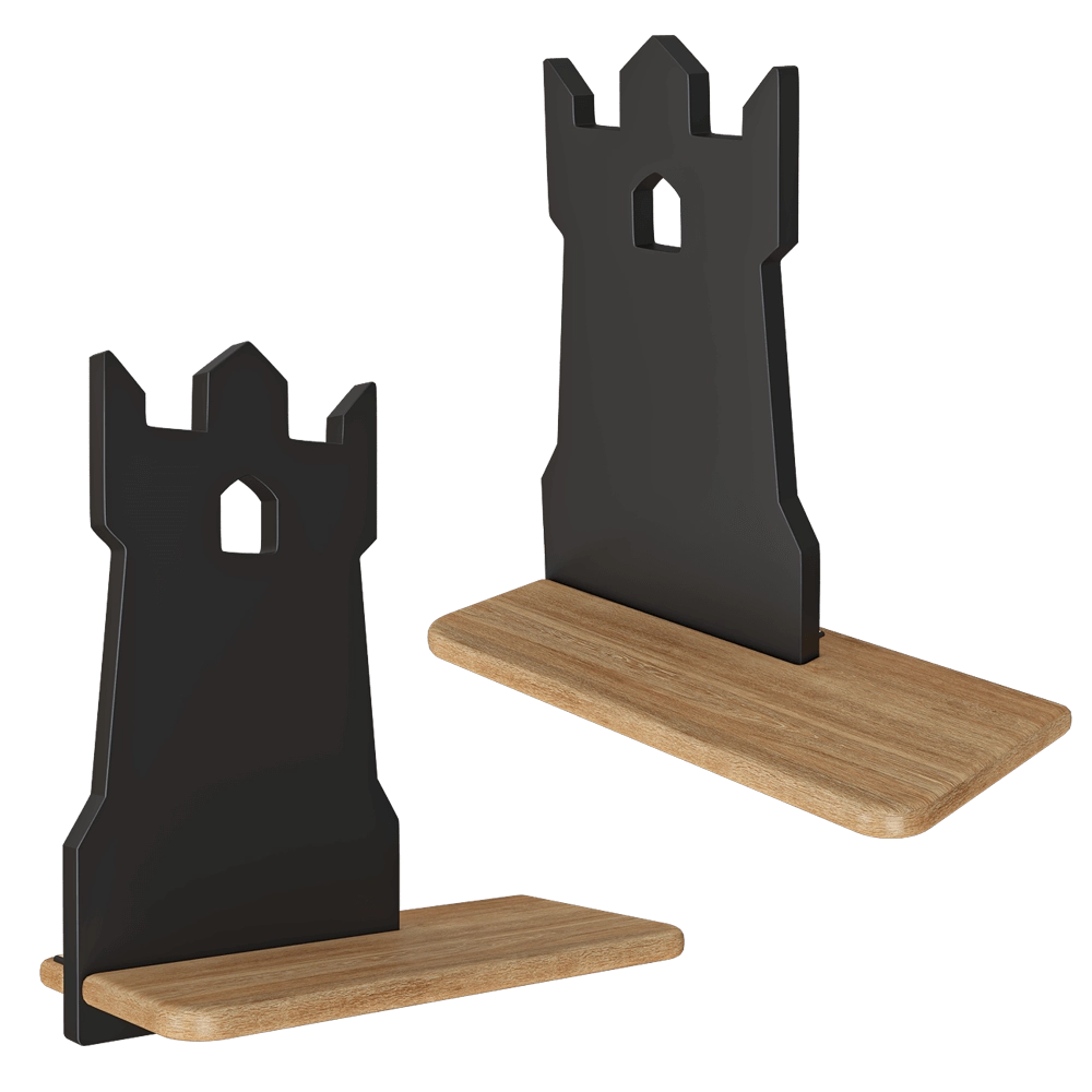 Candellux Lighting – Wall lamp shelf Kids tower black 21-84712 3D Model