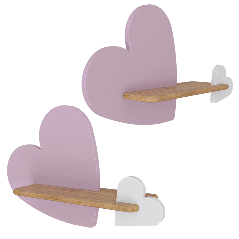 Candellux Lighting – Wall lamp shelf pink Heart 3D Model Candellux Lighting – Wall lamp shelf pink Heart 3D Model