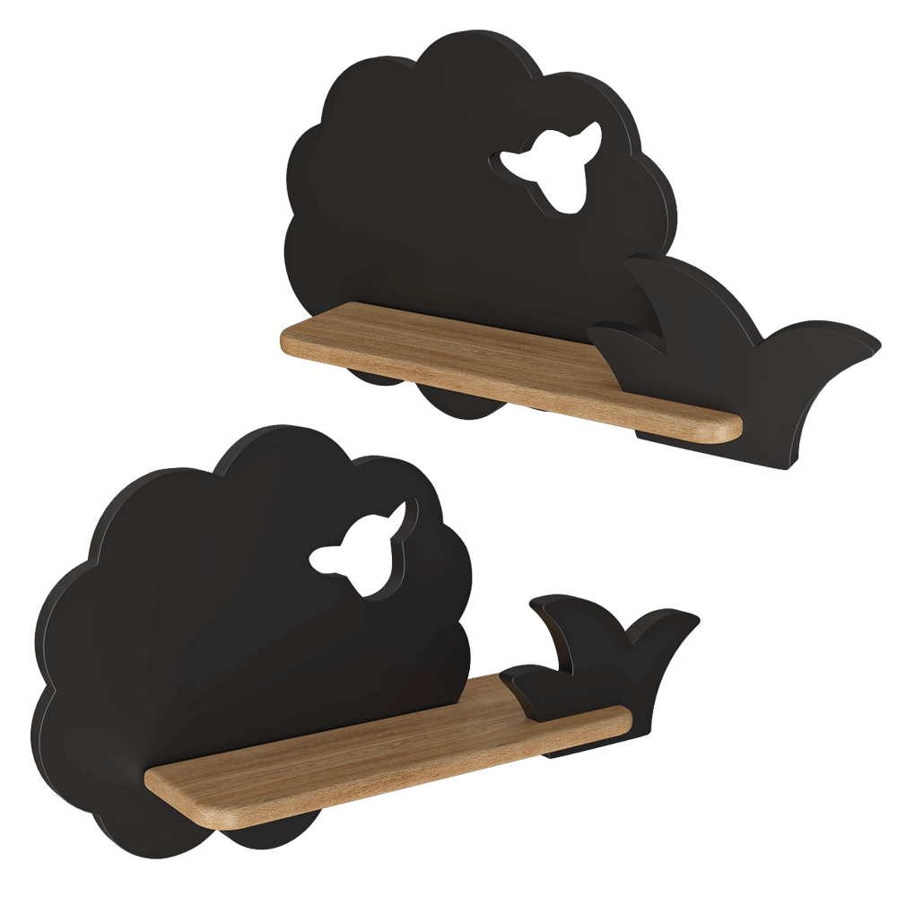 Candellux Lighting – Wall lamp shelf Sheep Black 21-84828 3D Model Candellux Lighting – Wall lamp shelf Sheep Black 21-84828 3D Model