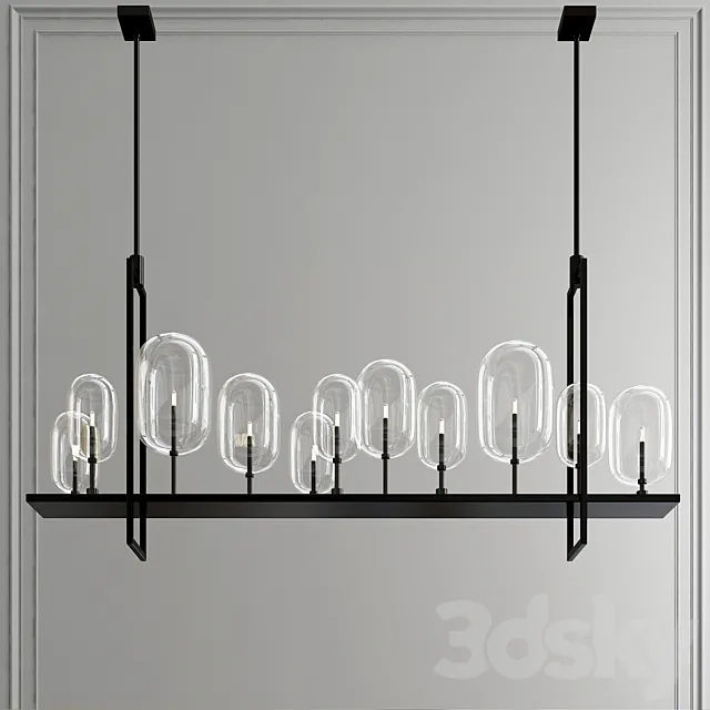 Candle 2 chandelier 3D Model