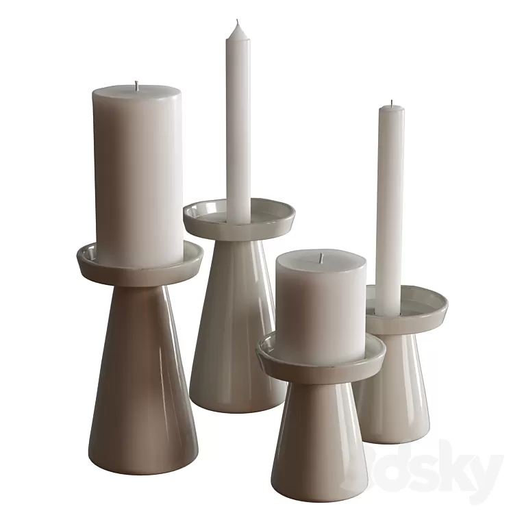 Candle 3D Model Candle 3D Model