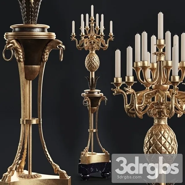 Candle Stick 1 3D Model Download