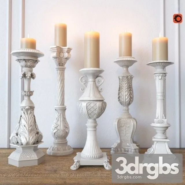 Candleholders 3D Model Download