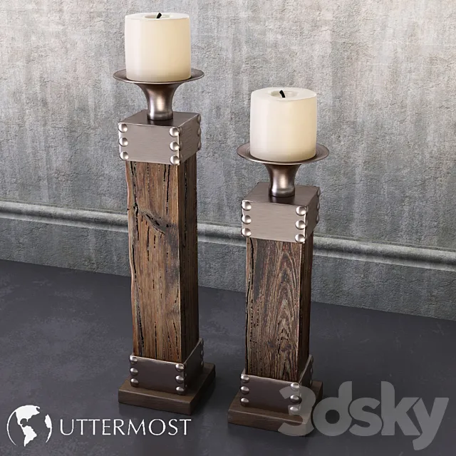 Candleholders Lican Uttermost 3DModel Candleholders Lican Uttermost 3DModel