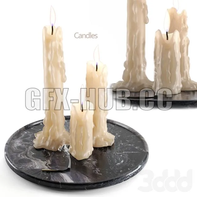 Candles 3D Model