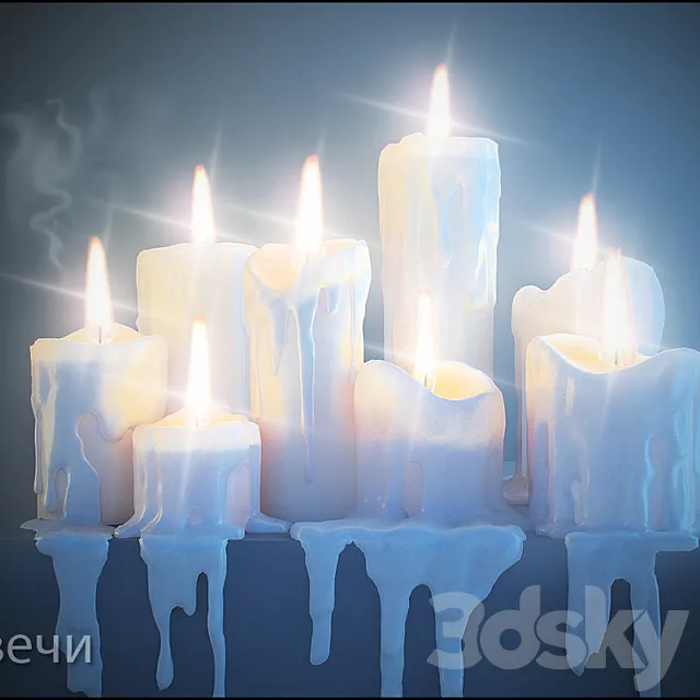 Candles 3DModel Candles 3DModel