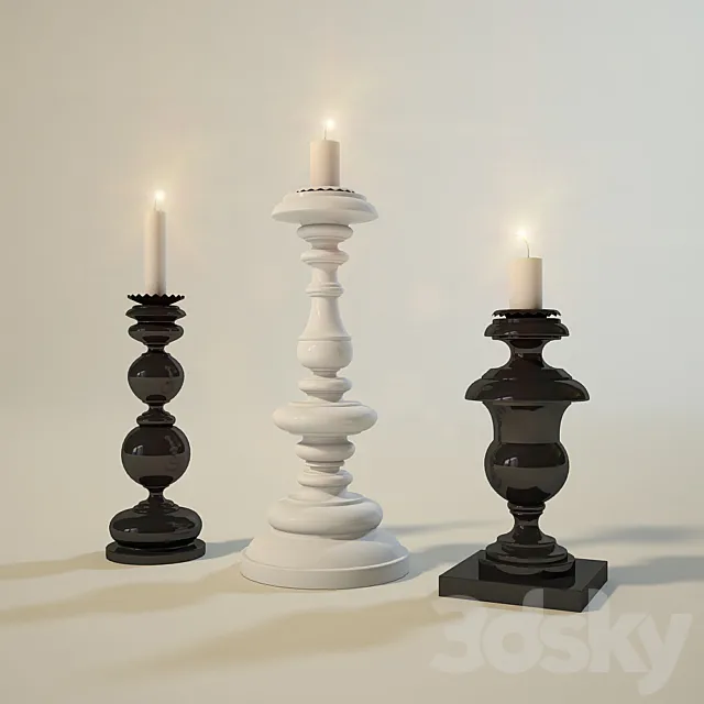 Candles 3DModel Candles 3DModel