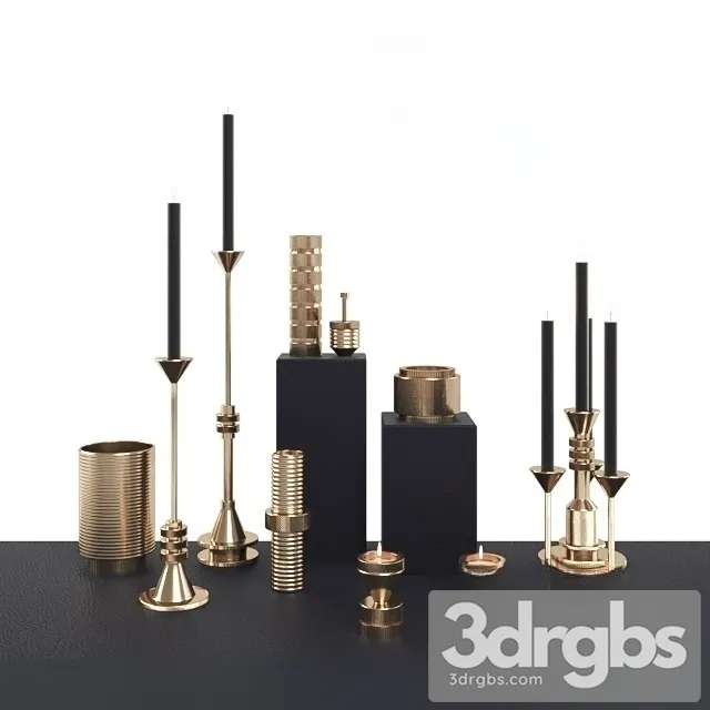 Candles Accesories Tom Dixon 3D Model Download Candles Accesories Tom Dixon 3D Model Download