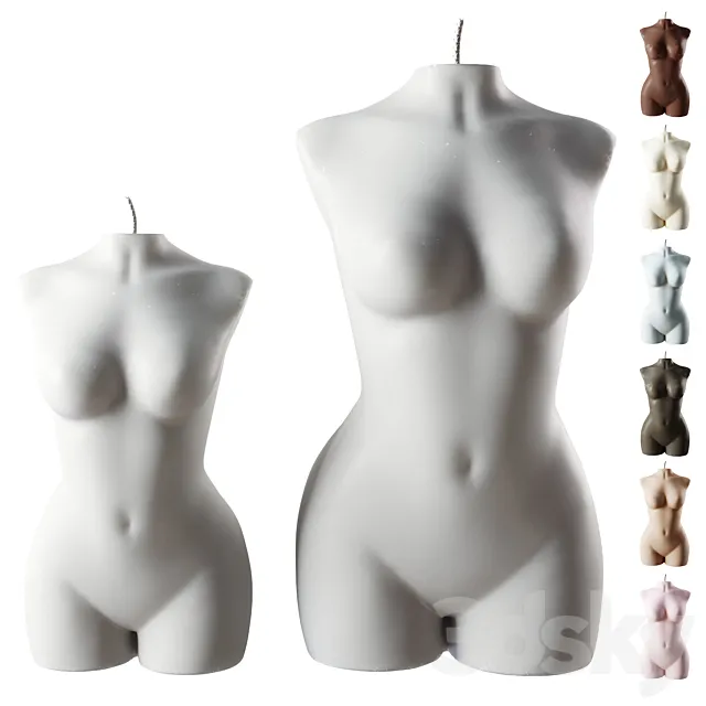 Candles The Hourglass Sisters 3DModel Candles The Hourglass Sisters 3DModel