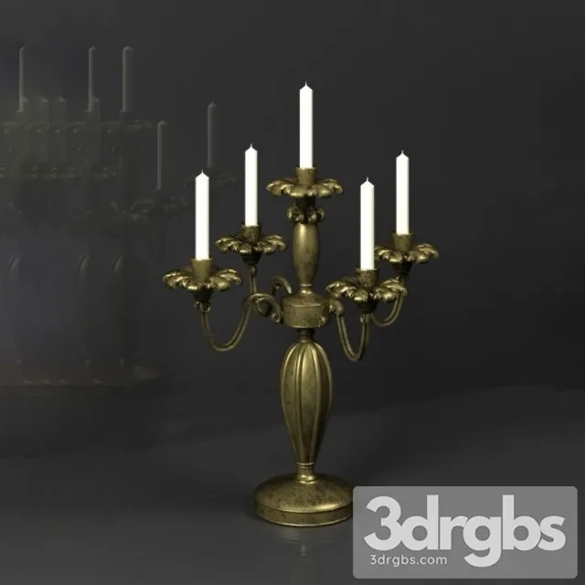 Candlestick 2 3D Model Download