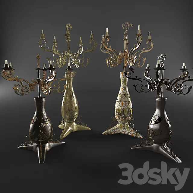 candlestick 3D Model candlestick 3D Model