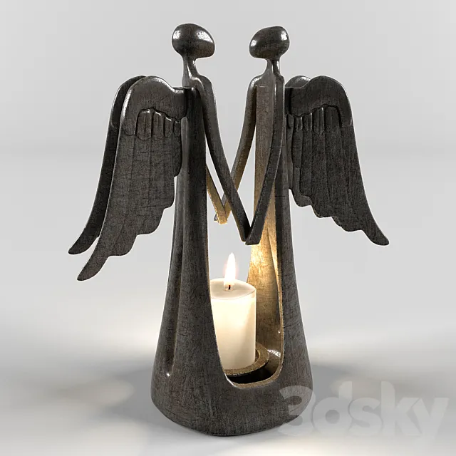 Candlestick “Angels” 3D Model Candlestick “Angels” 3D Model