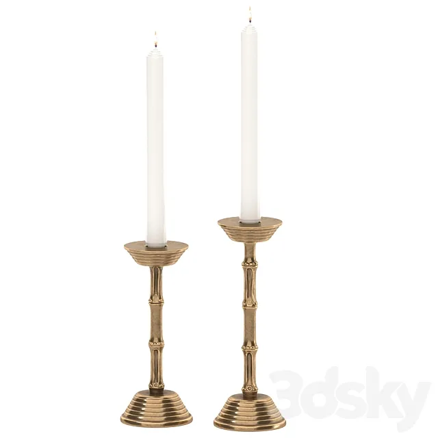 Candlestick Eichholtz Gallions 3D Model Candlestick Eichholtz Gallions 3D Model