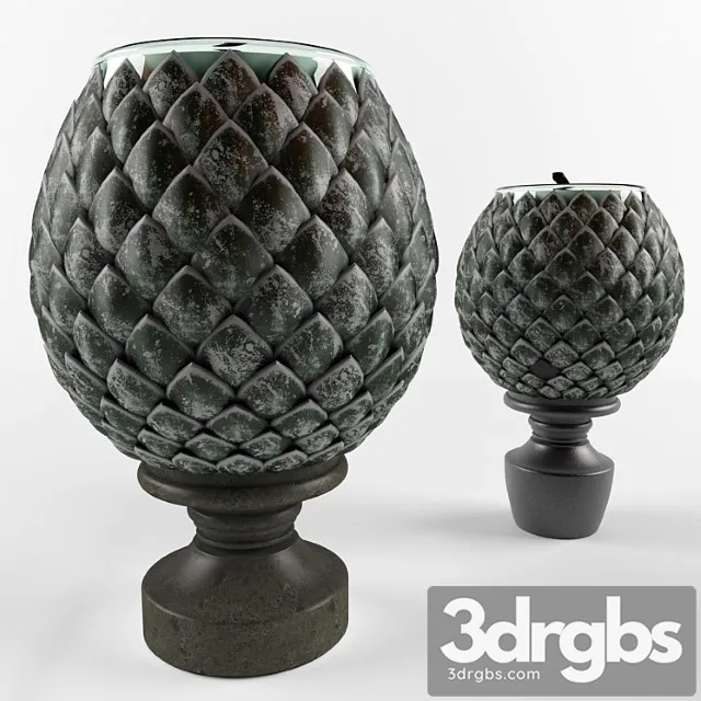 Candlestick in the form of decorative cones 3D Model Download