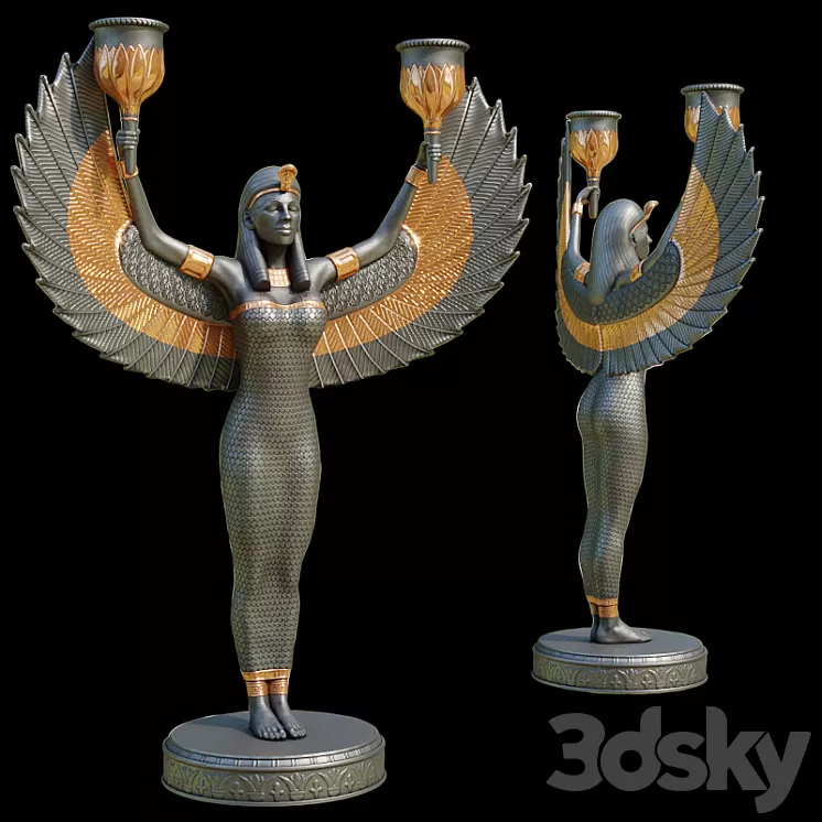 Candlestick "Isis" 3D Model