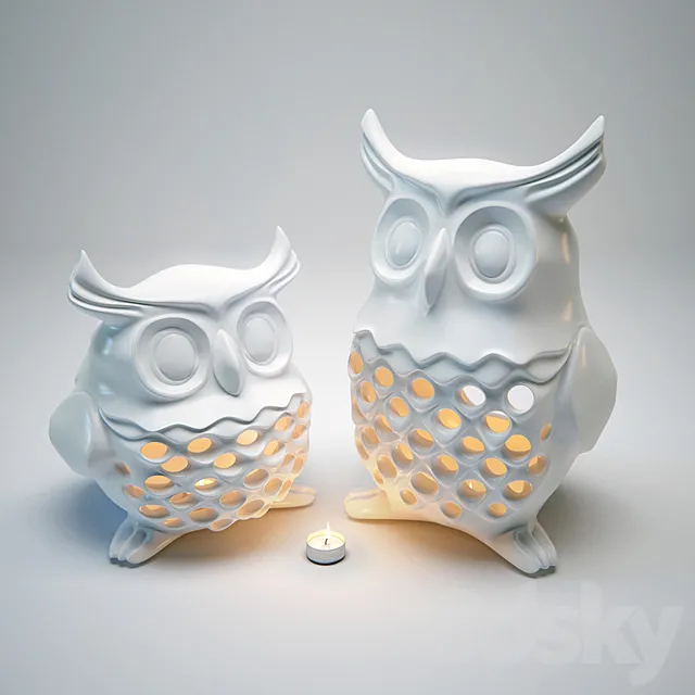 Candlestick OWL 3DModel