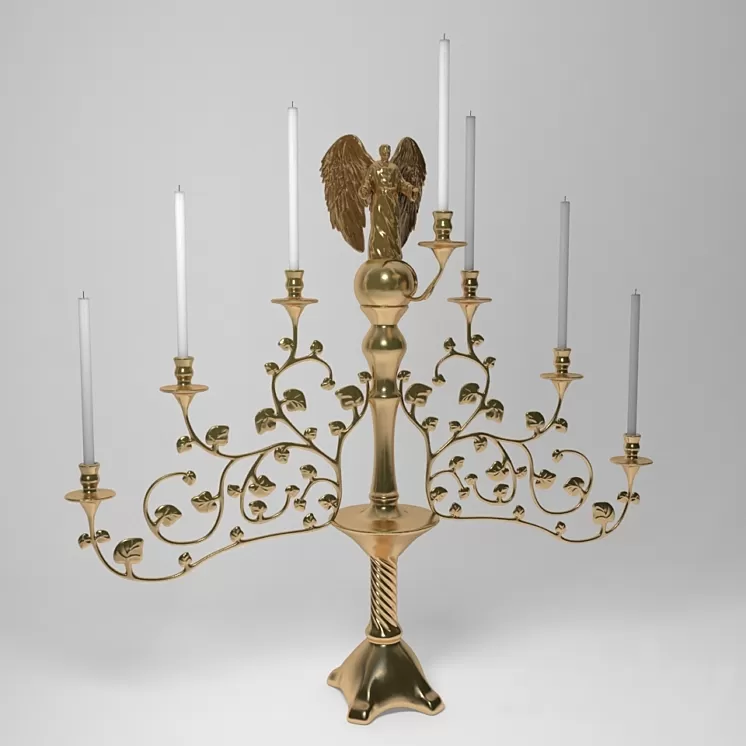 Candlestick with an angel 3D Model