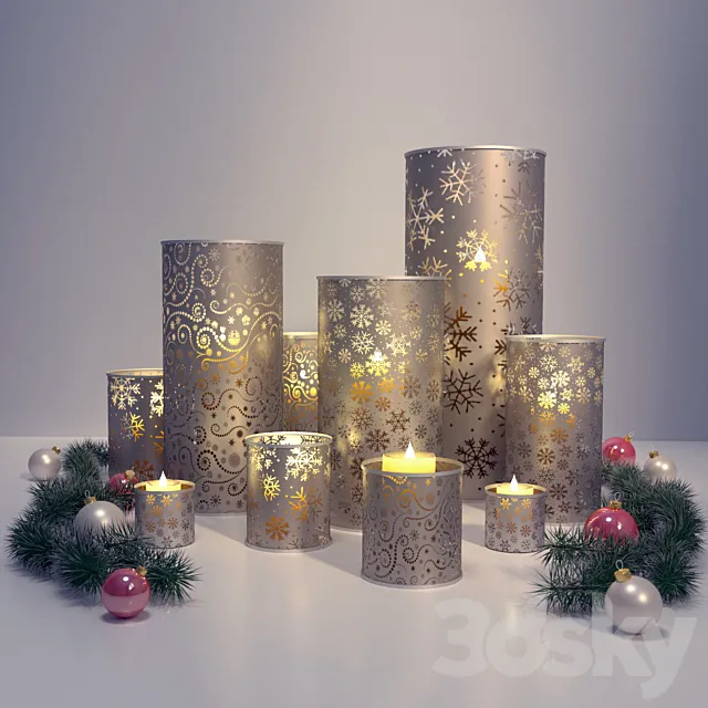 Candlesticks 3D Model Candlesticks 3D Model