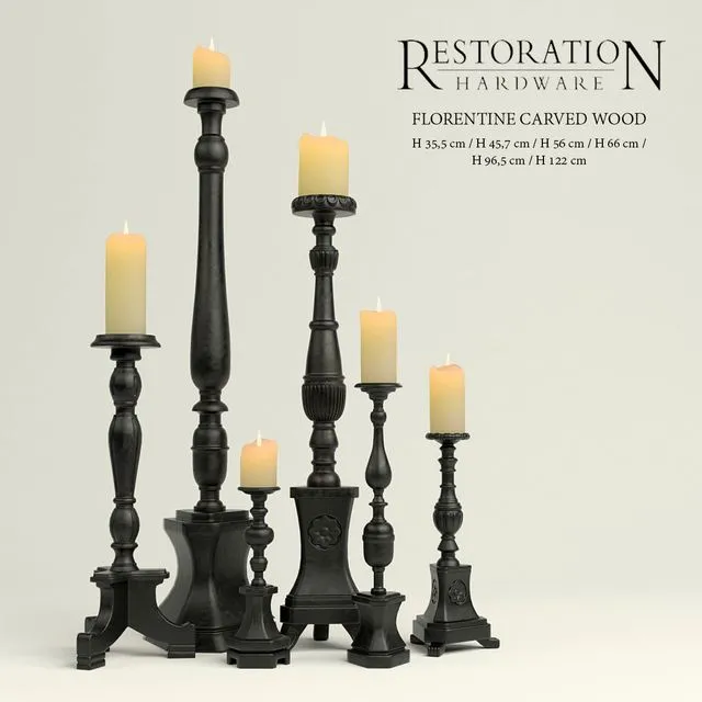 Candlesticks Restoration Hardware 3D Model