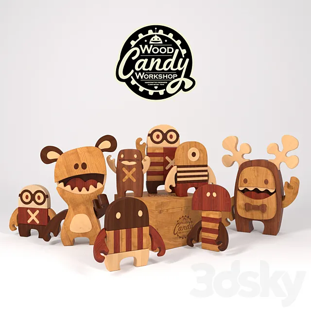 Candy Wood 3D Model Candy Wood 3D Model