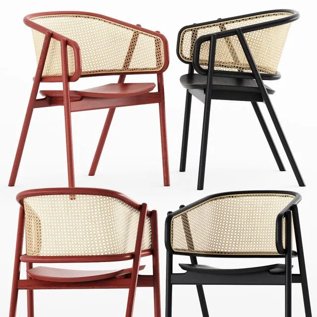 CANE ARMCHAIR – 01 3D Model