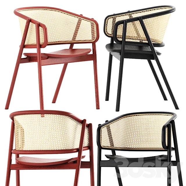 CANE ARMCHAIR – 01 3DModel