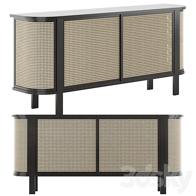 Cane console 01 3D Model Cane console 01 3D Model