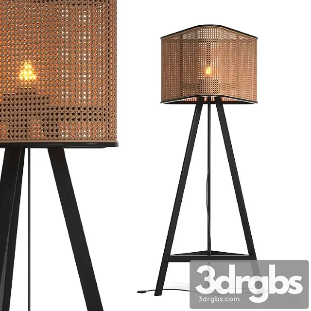 Cane Floor Lamp 3D Model Download