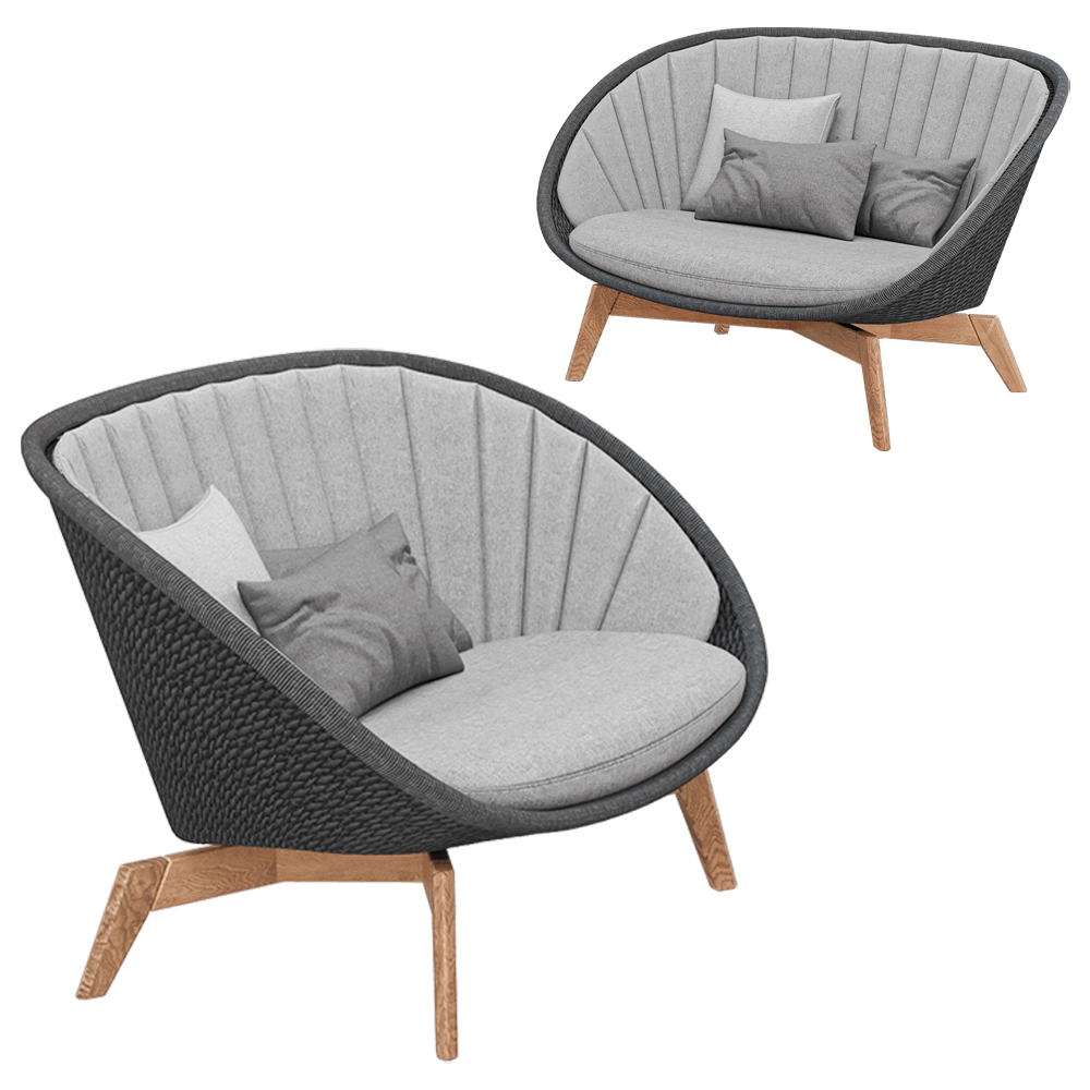 Cane-line – 2-seat sofa Peacock 3D Model Cane-line – 2-seat sofa Peacock 3D Model