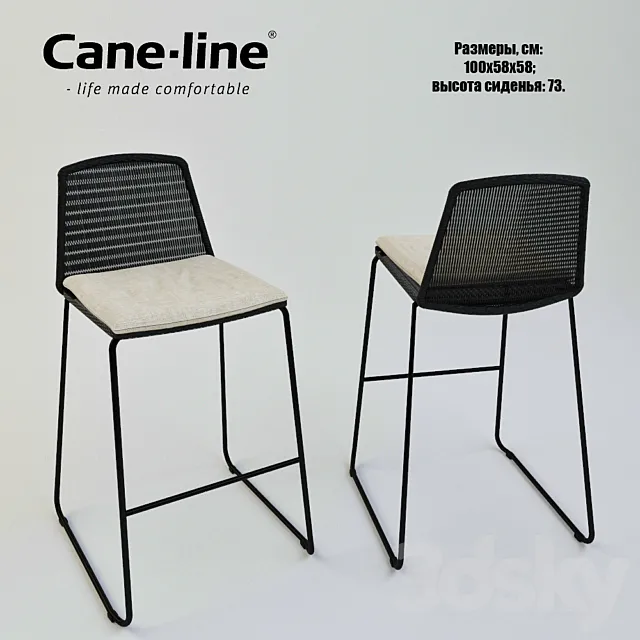 Cane-line Breeze bar chair 3DModel
