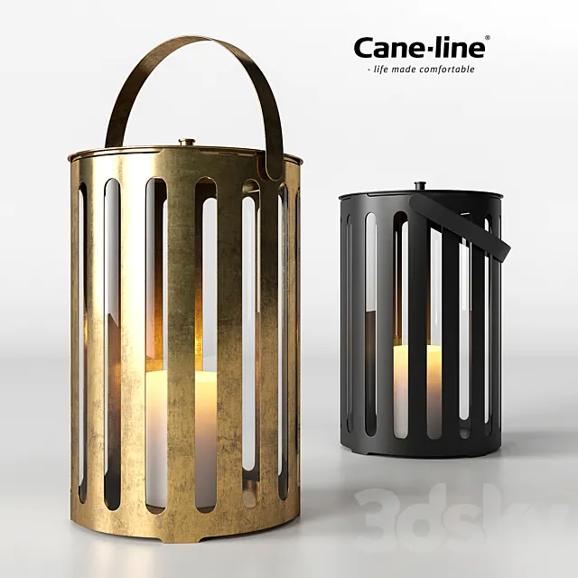 Cane-Line Lighttube Lantern Small 3D Model Cane-Line Lighttube Lantern Small 3D Model