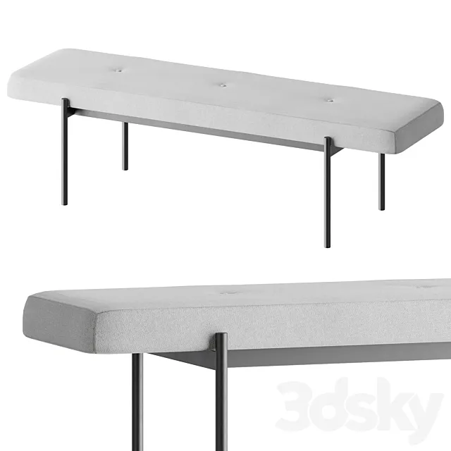 Canelli bench 3DModel Canelli bench 3DModel