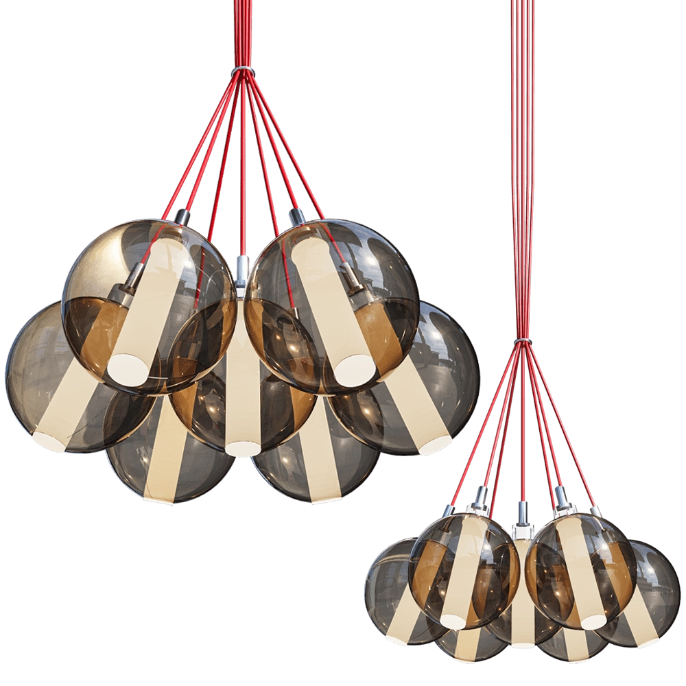 Cangini & Tucci – Pendant lamp Eclisse 1292.L7 3D Model