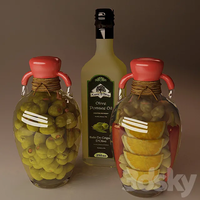 Canned vegetables 3D Model Canned vegetables 3D Model