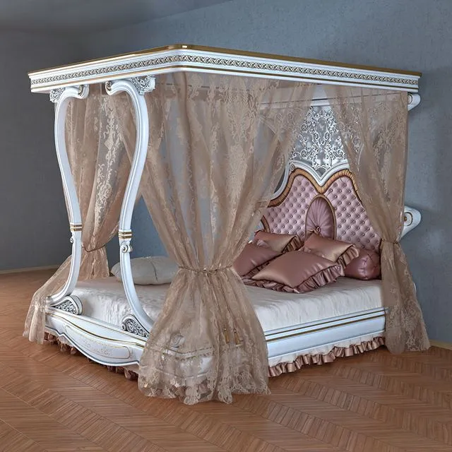 Canopy bed 3D Model