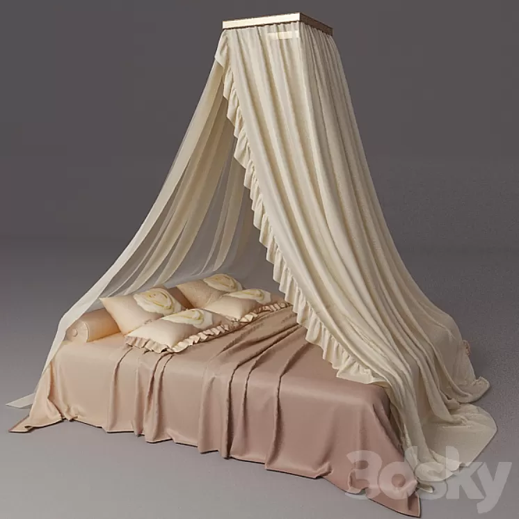 canopy bed 3D Model