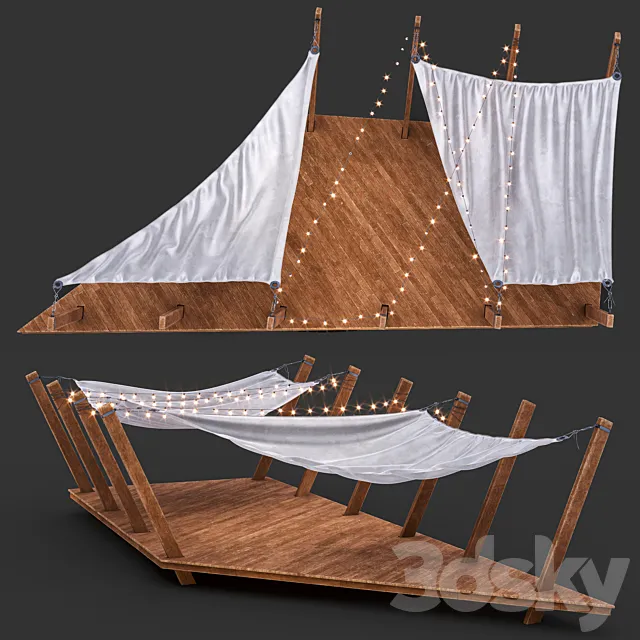 canopy stage 3D Model canopy stage 3D Model