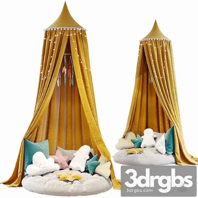 Canopy  with Decor 02 3D Model Download