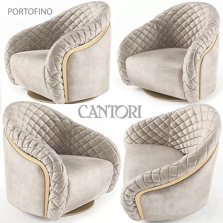 Cantori Portofino armchair 3D Model