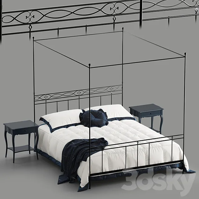 Cantori Sirolo bed 3DModel Cantori Sirolo bed 3DModel