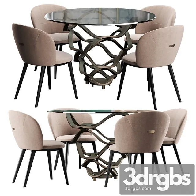 Cantory & reflex neolitico dining set 2 3D Model Download Cantory & reflex neolitico dining set 2 3D Model Download