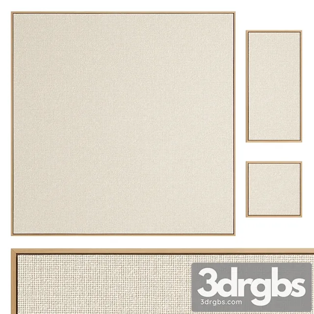 Canvas With Wooden Frame Zara Home 3D Model Download Canvas With Wooden Frame Zara Home 3D Model Download