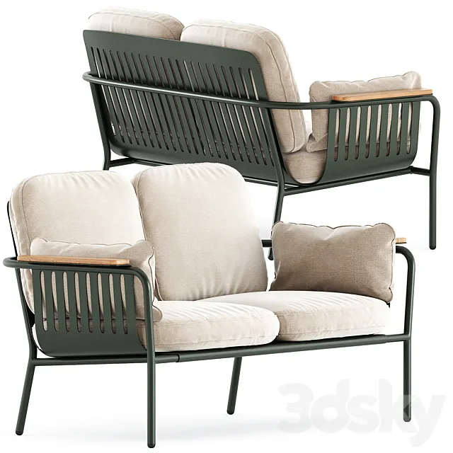 Capa Garden sofa by gandiablasco 3D Model Capa Garden sofa by gandiablasco 3D Model